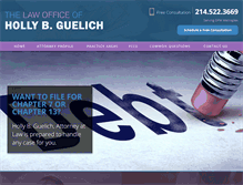 Tablet Screenshot of holly-guelich.com